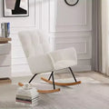 Okak Modern Glider Arm Chair,High Back Comfy Rocking Chair for Living Room,Office,Nursing,Reading