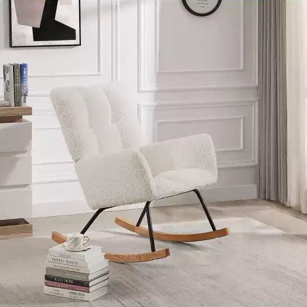 Okak Modern Glider Arm Chair,High Back Comfy Rocking Chair for Living Room,Office,Nursing,Reading