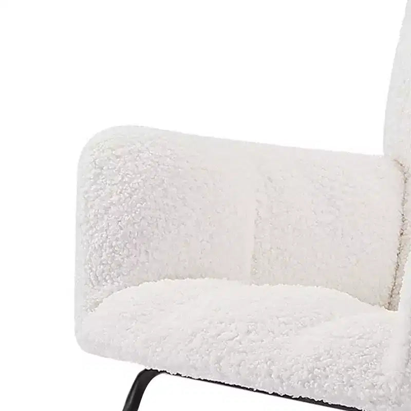 Fauteuil à bascule planeur moderne à dossier haut pour salon, bureau et allaitement
