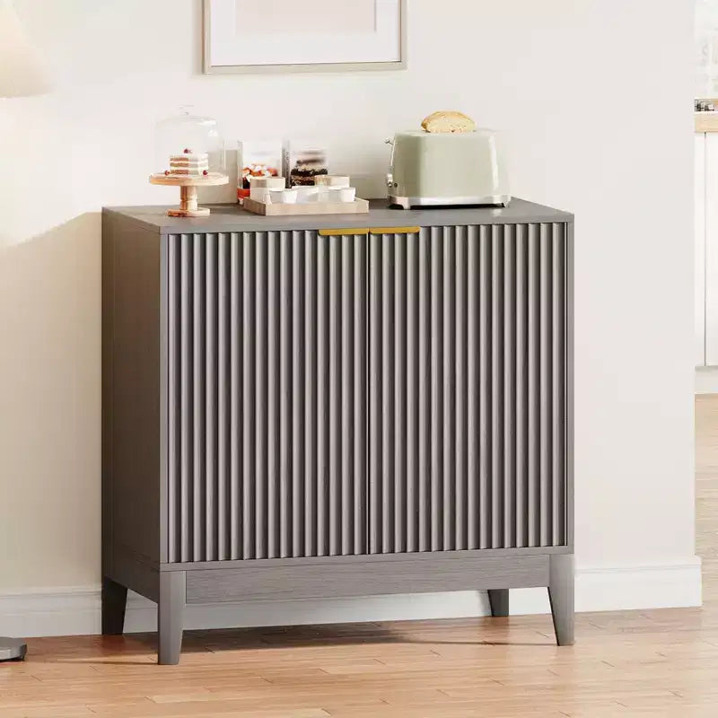 Buffet de salle à manger 80 cm avec portes et étagère réglable, meuble en bois moderne pour café, salon, salle à manger, cuisine, entrée