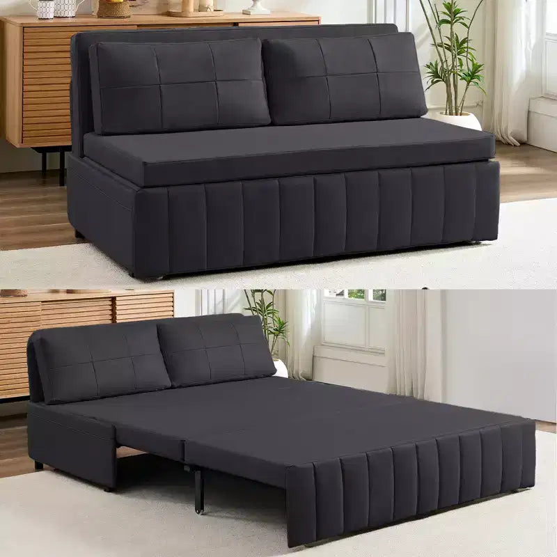 Canapé-lit convertible 3-en-1 de 157 cm avec méridienne