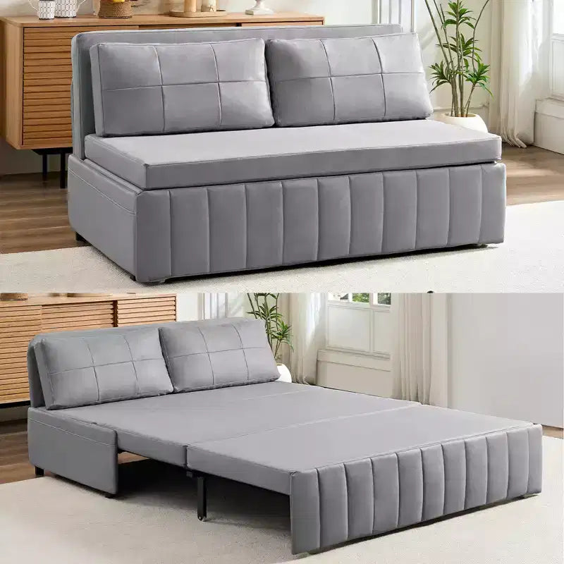 Canapé-lit convertible 3-en-1 de 157 cm avec méridienne