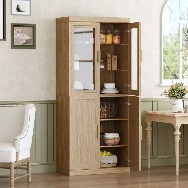 Meuble de Rangement Autonome en Bois pour la Maison, le Bureau et les Petits Espaces, Marron