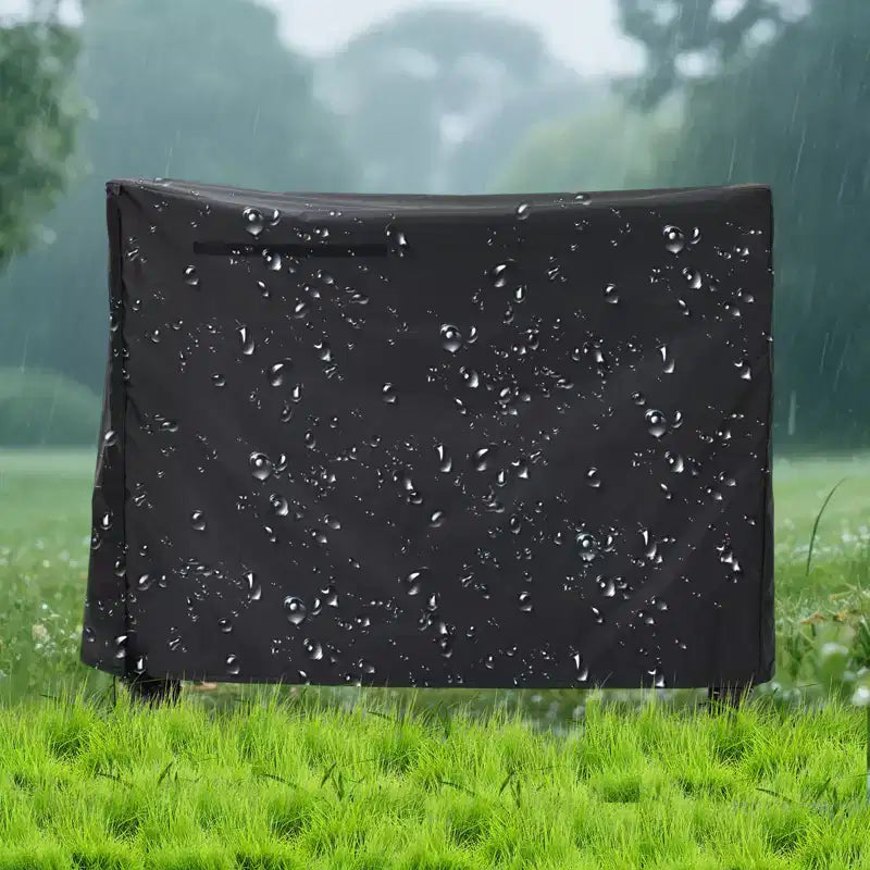 Support à bois de chauffage de 4 pieds avec housse, support de bois de chauffage extérieur avec fermeture éclair, supports à bûches robustes pour le rangement du bois de chauffage, tissu Oxford noir imperméable