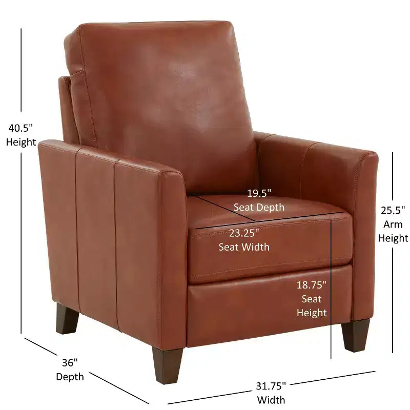 Fauteuil inclinable rembourré en similicuir avec accoudoirs, supporte jusqu'à 136 kg