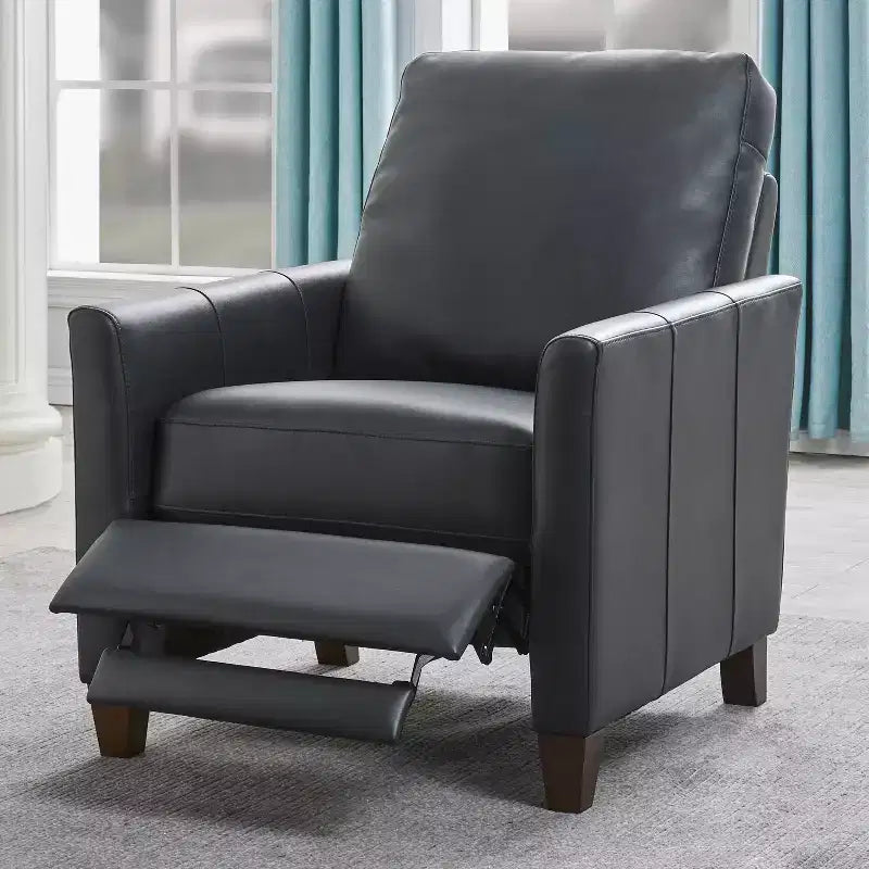 Fauteuil inclinable rembourré en similicuir avec accoudoirs, supporte jusqu'à 136 kg