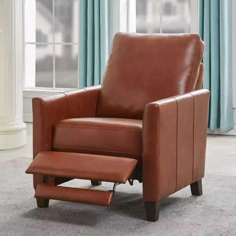 Fauteuil inclinable rembourré en similicuir avec accoudoirs, supporte jusqu'à 136 kg
