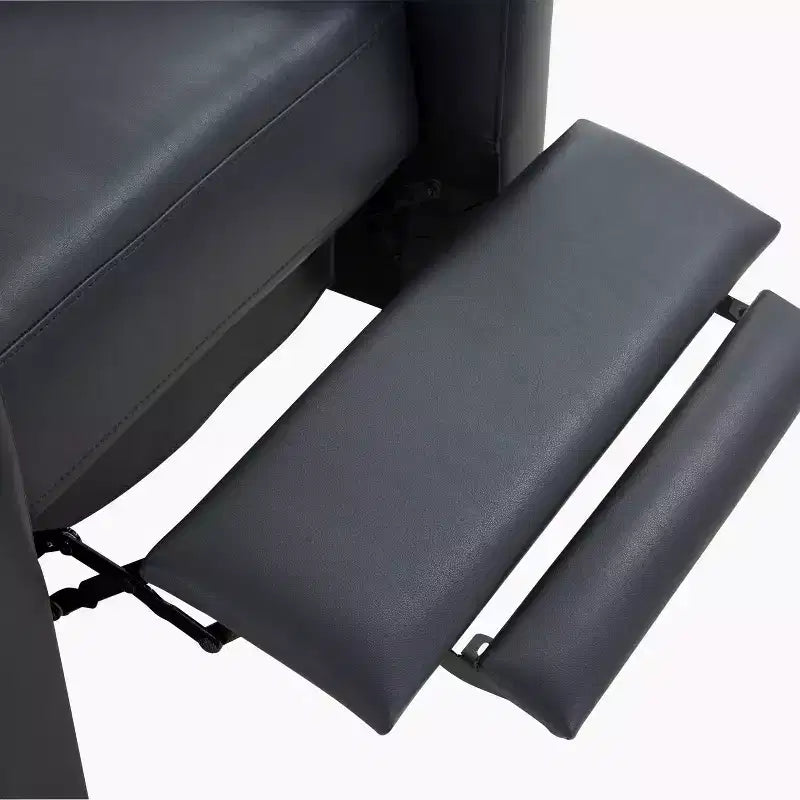 Fauteuil inclinable rembourré en similicuir avec accoudoirs, supporte jusqu'à 136 kg