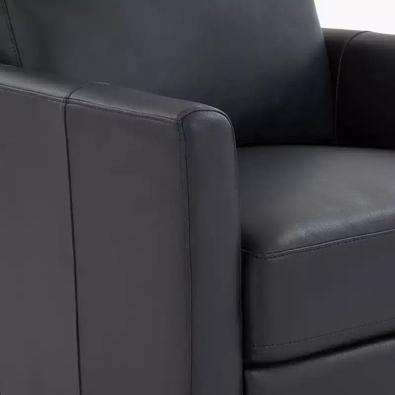 Fauteuil inclinable rembourré en similicuir avec accoudoirs, supporte jusqu'à 136 kg