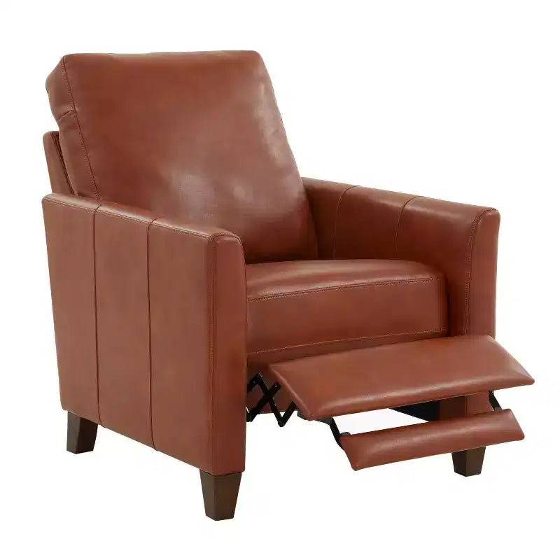 Fauteuil inclinable rembourré en similicuir avec accoudoirs, supporte jusqu'à 136 kg