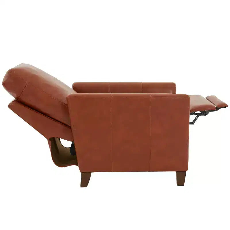 Fauteuil inclinable rembourré en similicuir avec accoudoirs, supporte jusqu'à 136 kg