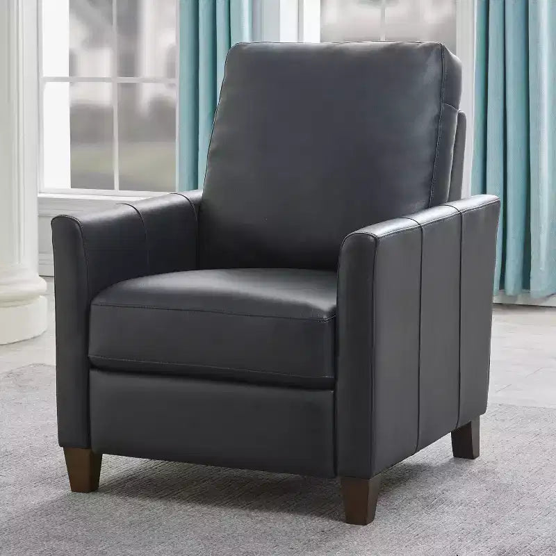 Fauteuil inclinable rembourré en similicuir avec accoudoirs, supporte jusqu'à 136 kg