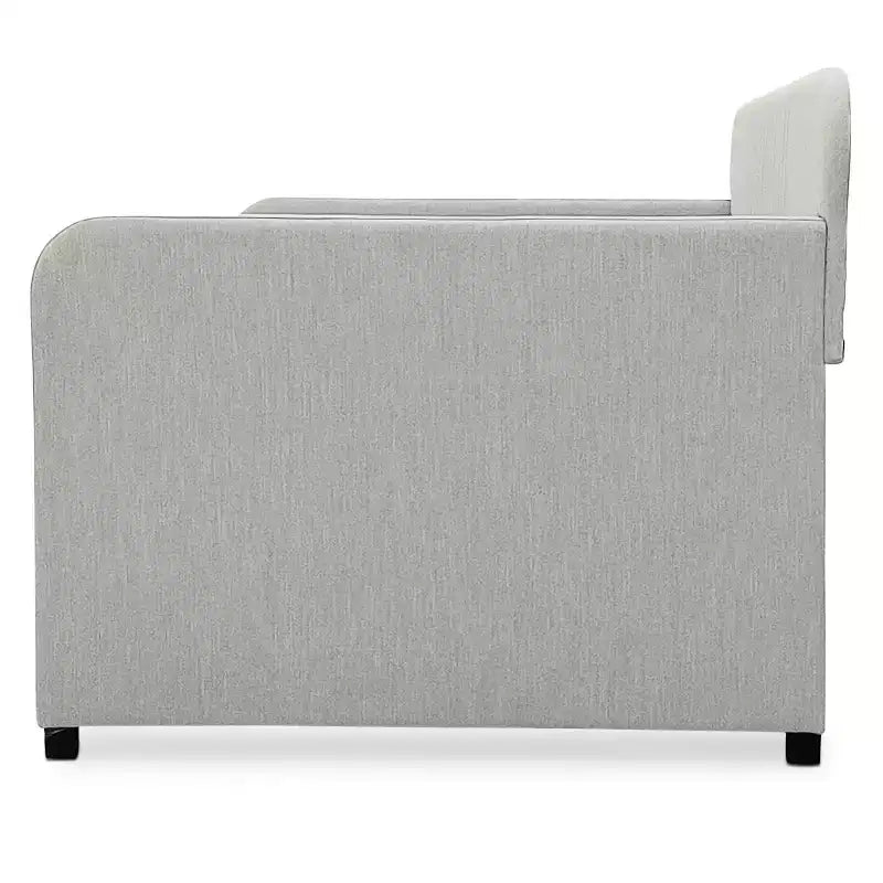 Twin Upholstered Daybed with Trundle Storage Drawer, No Box Spring Needed