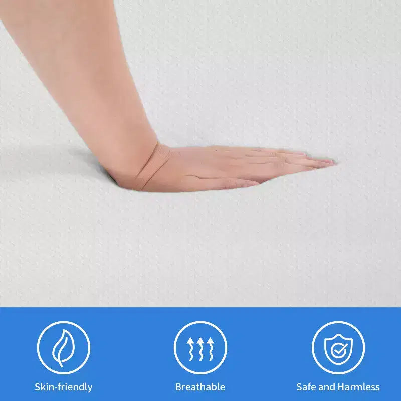 Matelas en mousse à mémoire de forme 30,5 cm au thé vert, infusion de gel rafraîchissant, sans fibre de verre, CertiPUR-US, blanc